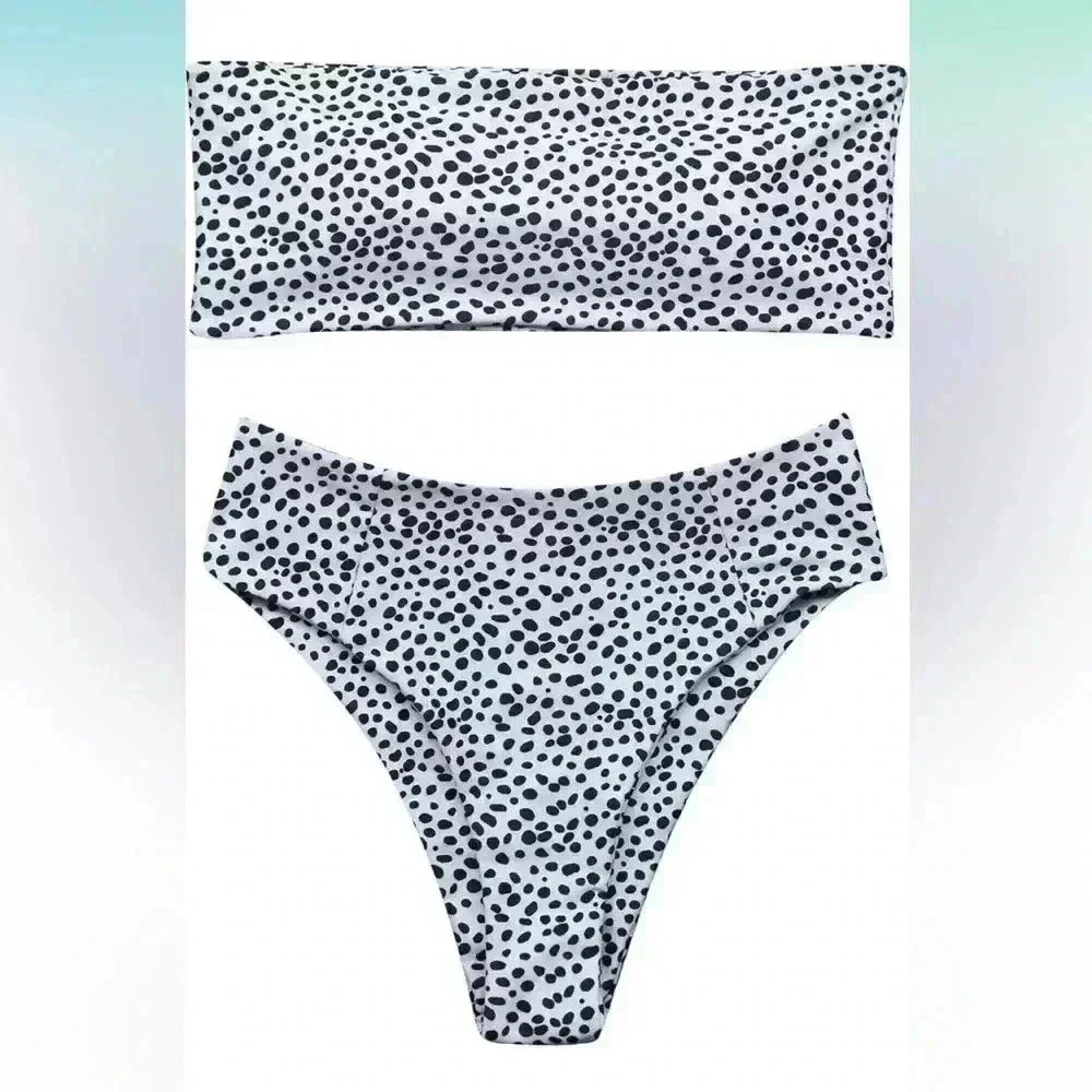 Women's 2 Pieces Bandeau Bikini Swimsuits
